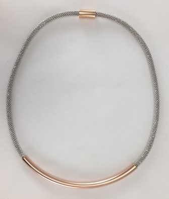 collier argent Dalia reflex tube