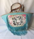 Accessoire sac fleur de pirate tigre