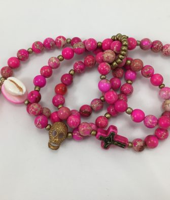 Bijoux fantaisies T as vu la vierge pink