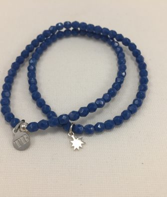 Bijoux argent Têtes blonde cobra bleu