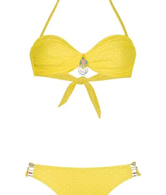 Maillot de bain Amenapih polka yellow