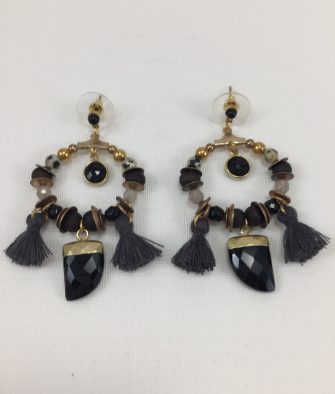 Bijoux fantaisies BO Hypnochic Pompon Noir