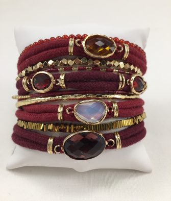 Bijoux Fantaisies Bracelet Hipanema Garnet