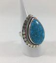 Bijoux argent Bague close to zen Leafs of Joy Turquoise