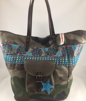 Accessoires Sac Pomponette Camouflage