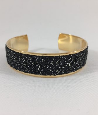 Bijoux fantaisies Manchette Opale Hopi Glitter doré 1