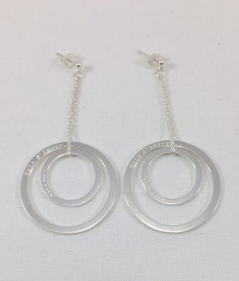 Bijoux Fantaisies Boucles d'oreilles Brin d'Amour Tentation Argent