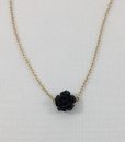 Bijoux Fantaisies Collier Brin d'Amour Rose Noire