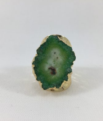 Bijoux fantaisies Bague Hypnochic Pierre Verte 2