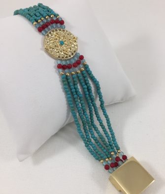 Bijoux Fantaisies Bracelet Hipanema Venus Turquoise