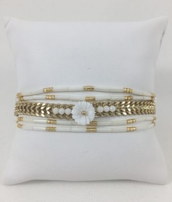 Bijoux Fantaisies Bracelet Hipanema Edonis White