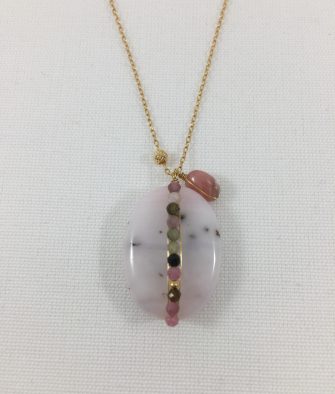 Bijoux Argent Collier Rosekafé Désert Rose