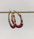 Bijoux Fantaisies Boucles d'Oreilles Melz Rosa Small 2