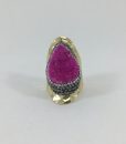 Bijoux fantaisies Bague Hypnochic Longue Fushia