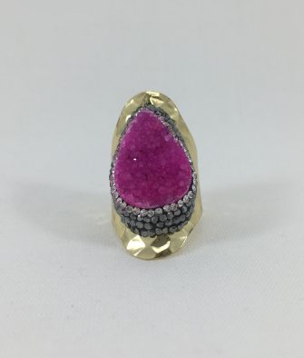 Bijoux fantaisies Bague Hypnochic Longue FushiaFushia