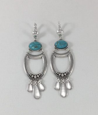 Bijoux Fantaisies Boucles d'oreilles Blow Nidia Turquoise