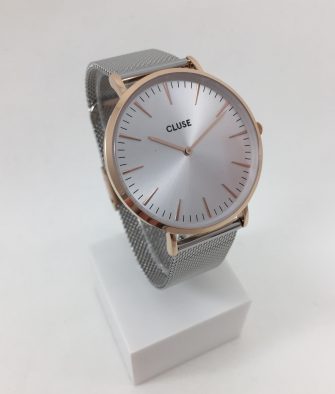 Montre Cluse La Bohème Mesh Rose Gold Silver