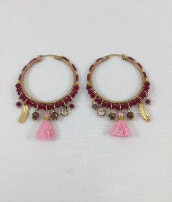 Bijoux Fantaisies Boucles d'Oreilles Melz Rosa de Luxe 2