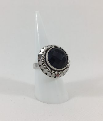 Bijoux Argent Bague Close to Zen Blossom Noire