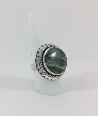 Bijoux Argent Bague Close to Zen Sunshine Verte