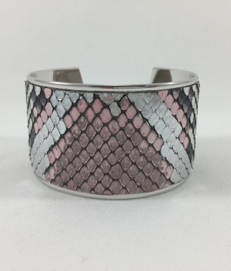 Bijoux Fantaisies Manchette Opale Navajo Python Argent