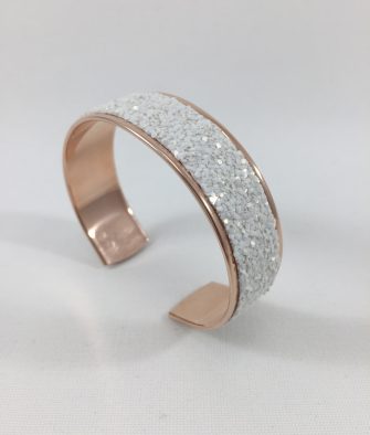 Bijoux Fantaisies Manchette Opale Hopi Glitter Rosé