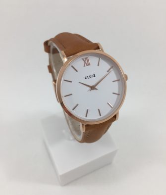 Montre Cluse Minuit Rose Gold Caramel