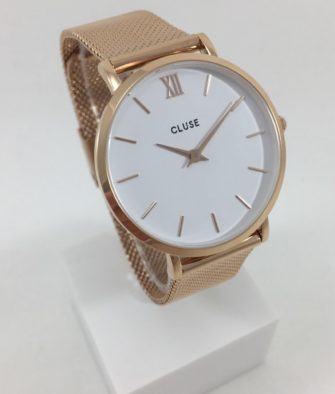 Montre Cluse Minuit Mesh Rose Gold