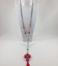 Bijoux Fantaisies Collier Barbara Haug Chapelet Rose