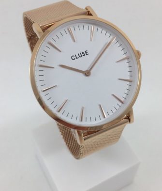 Montre Cluse La Bohème Mesh Rose Gold