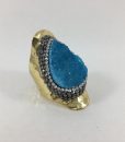 Bijoux fantaisies Bague Hypnochic Longue Bleu