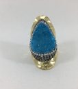 Bijoux fantaisies Bague Hypnochic Longue Bleu