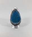 Bijoux fantaisies Bague Hypnochic Longue Bleu/Argent