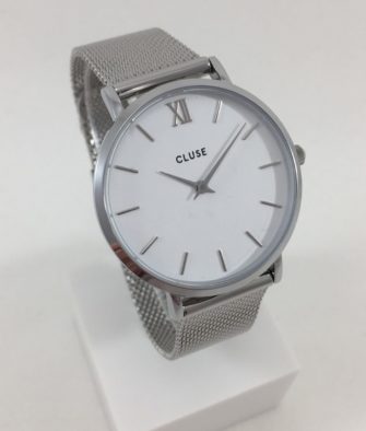 Montre Cluse Minuit Mesh Silver