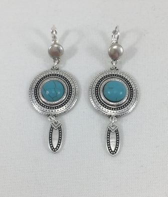 Bijoux Fantaisies Boucles d'oreilles Blow Blue Green