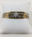 Bijoux Fantaisies Bracelet Hipanema Arizana Silver Gold
