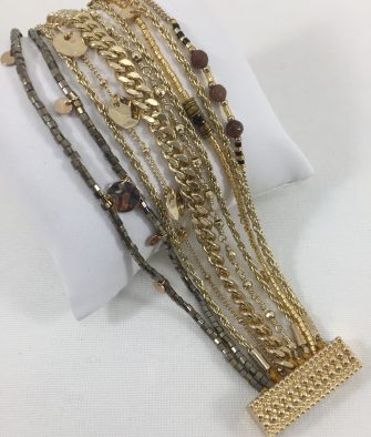 Bijoux Fantaisies Bracelet Hipanema Salambo Gold