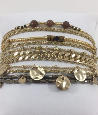 Bijoux Fantaisies Bracelet Hipanema Salambo Gold
