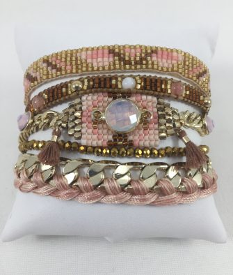 Bijoux Fantaisies Bracelet Hipanema Destiny Pink