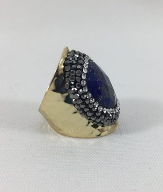 Bijoux fantaisies Bague Hypnochic Pierre Bleu