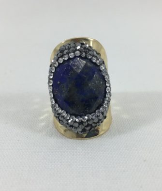 Bijoux fantaisies Bague Hypnochic Pierre Bleu