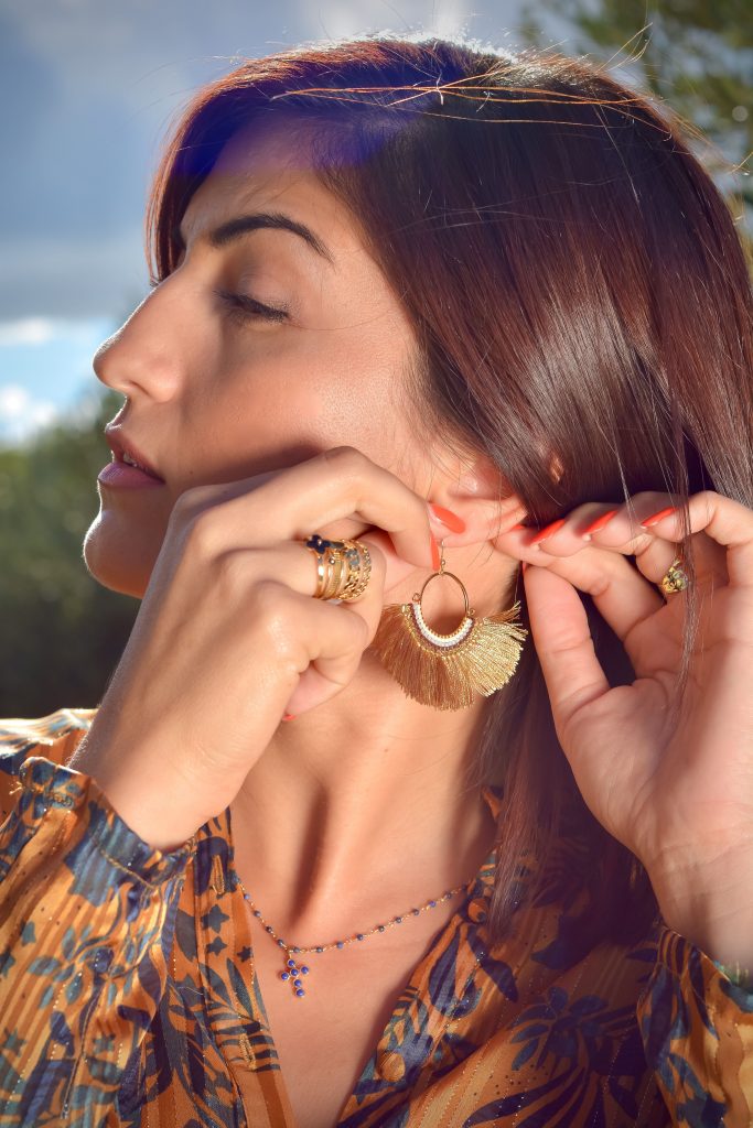 Marie K Collier Boucles d'oreilles Hypnochic Bague Zag