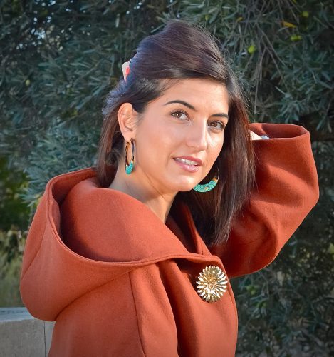 Marie K Manteau Bonnet Amenapih Boucles d'oreilles Gas