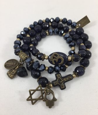 Bijoux Fantaisies Bracelet T'as Vu La Vierge Night Blue