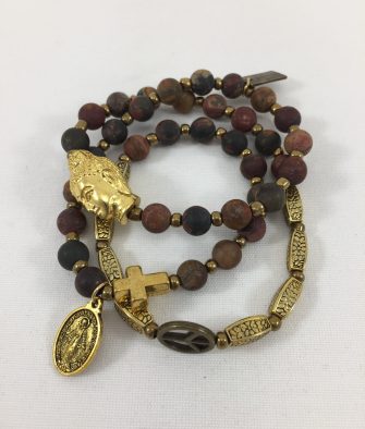 Bijoux fantaisies Bracelet T'as vu la Vierge Gold Buddha