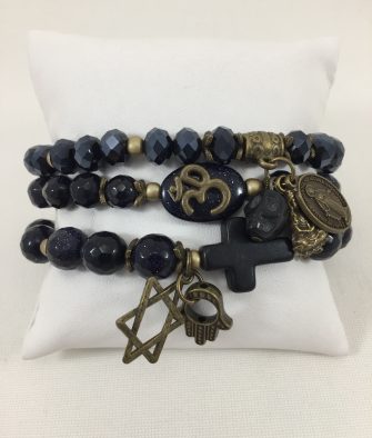 Bijoux Fantaisies Bracelet T'as Vu La Vierge Night Blue