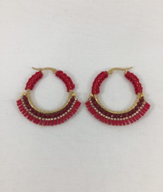 Bijoux Fantaisies Boucles d'Oreilles Melz Ruby Small 5