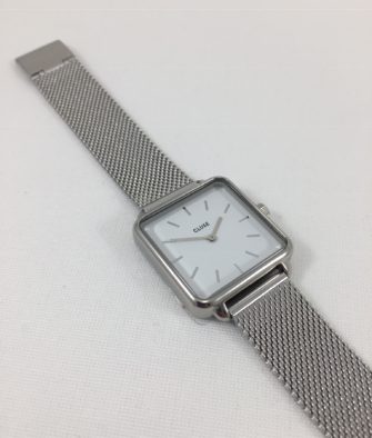 Montre Cluse La Tétragone Mesh Silver