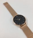 Montre Cluse Minuit Mesh Rose Gold Black