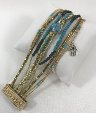 Bijoux Fantaisies Bracelet Hipanema Diwali Turquoise
